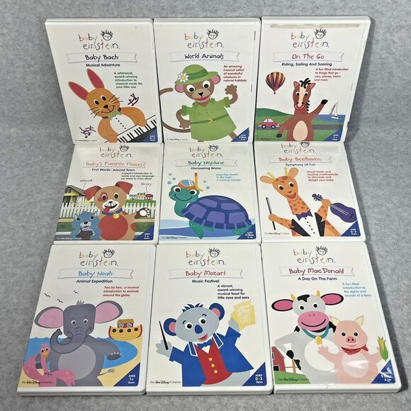 Baby Einstein DVD Disc Lot of 9 Collection Disney Educational - Picture 1 of 15